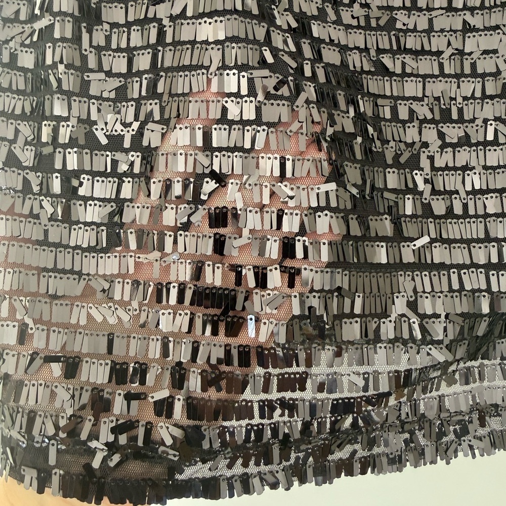 Black Textured Sequin Mini Skirt Euro Night Out | Chic Sparkle | Party Festival - Picture 5 of 8